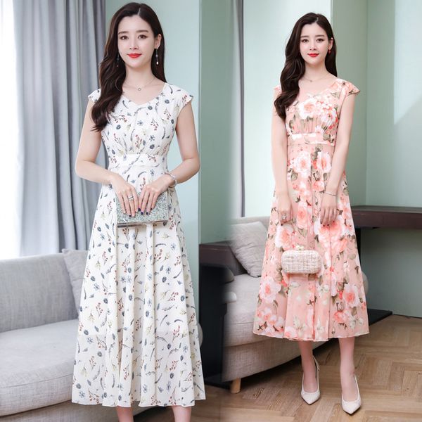 

2019 longuette will pendulum шифоновое платье-шоу lanky fund свежая дрожащая юбка longyette fairy temperament, White;black