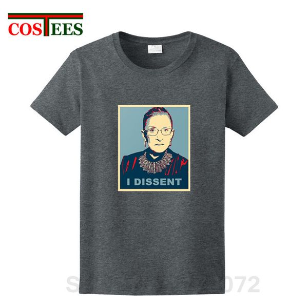 

2019 summer new vintage ruth bader ginsburg t shirt women men rbg t-shirt homme i dissent tee shirt hombre camiseta man clothing, White;black