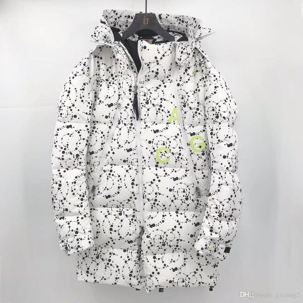 

2019 winter new fashion mens designer hooded duck down jacket us size jacket ~ designer down sports jacket for mens, Black