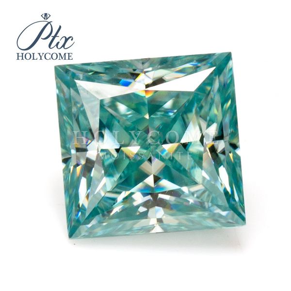 

sapphire blue color princess cut 1ct 5.5x5.5mm moissanite diamante gemstones price per carat, Black
