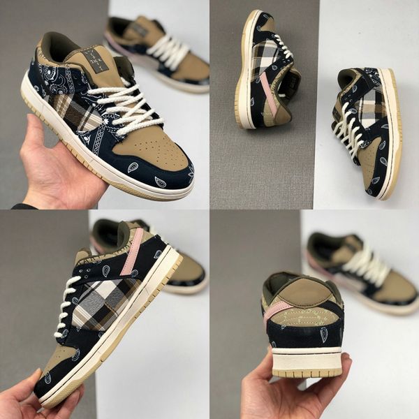 

travis скоттс х sb dunk low мужские женские кроссовки cactus jacks спорт скейтборд кроссовки eric koston 1 1s тренеры дез chaussures