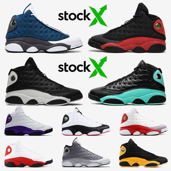 

wholesale jumpman 13 13s mens basketball shoes air retro jordan flint bred reverse he got game island green mens trainers sneakers, White;red
