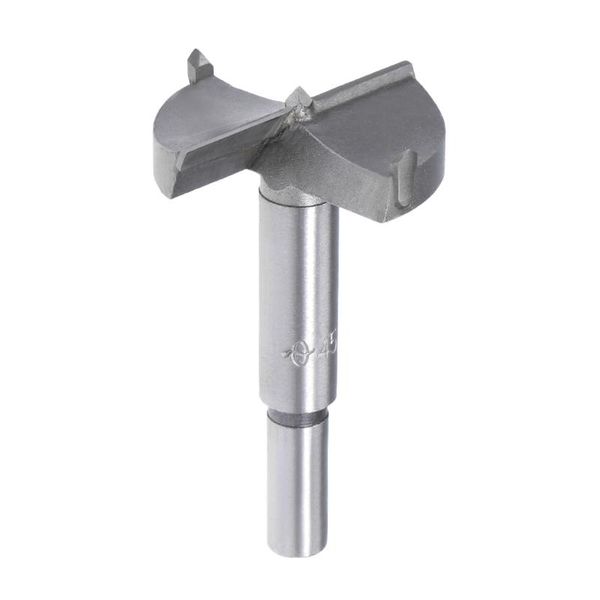 

uxcell forstner wood boring drill bit 45mm dia. hole saw carbide tip round shank cutting for hinge plywood mdf cnc tool