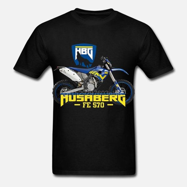 

fashion husaberg motorrad t-shirt husaberg fe 570 dirt bikes hobby fan t-shirt tee shirt, White;black
