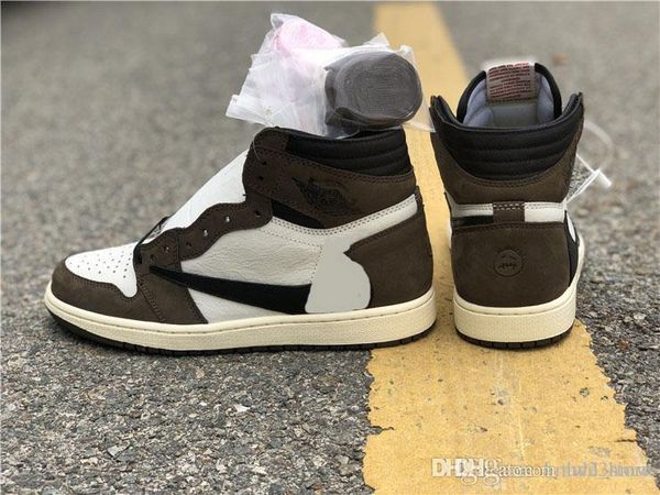 

2019 travis scott x authentic 1 with cactus jack men basketball shoes size us 7-13 with box