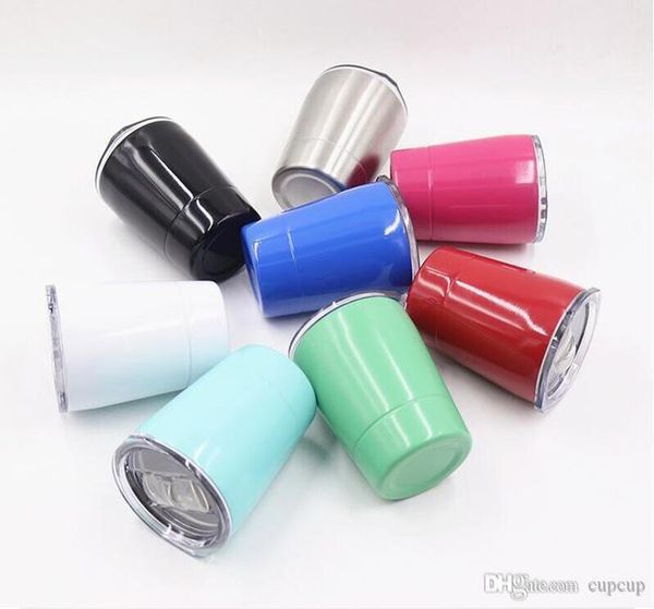 

8.5oz бокалы нержавеющей стали tumbler 8.5oz чашки путешествие автомобили кружка пиво безвакуумных кружки с strawslids