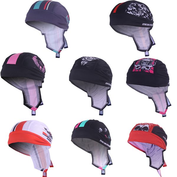 

cycling pirate cap outdoor sport bandanas skull pattern cycle head scarf ciclismo balaclava breathable mtb bike headwear, Black