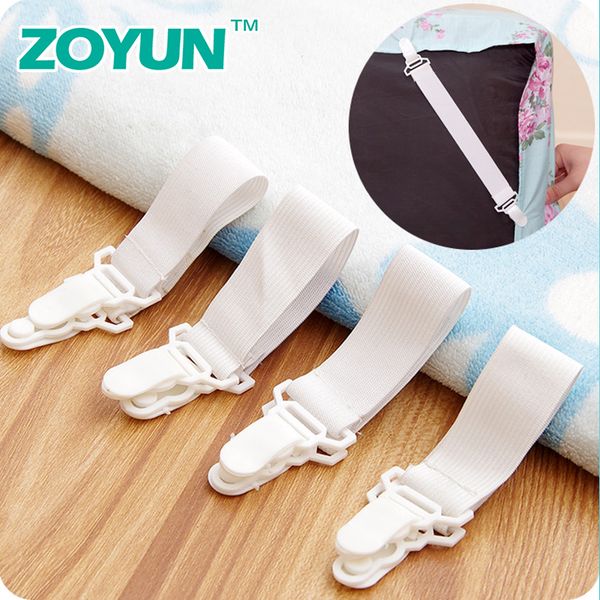 

4pcs bed sheet clips fixing mattress holder slip-resistant blankets suspender elastic fastener gripper clamp bedding buckle