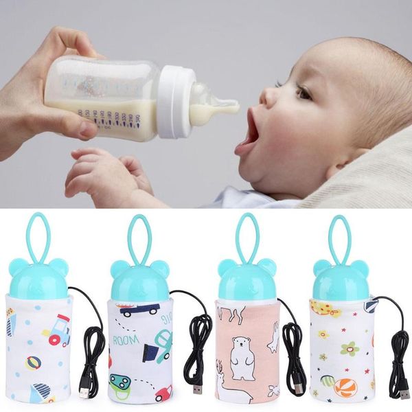 

USB Milk Water Warmer Travel Stroller Insulated Bag Baby Nursing Bottle Heater Newborn Infant Portable Bottle Feeding Warmers