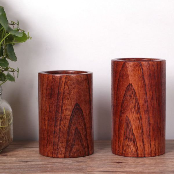 

new 2pcs kitchen wooden chopsticks spoon holder pen holder containing l restaurant storage