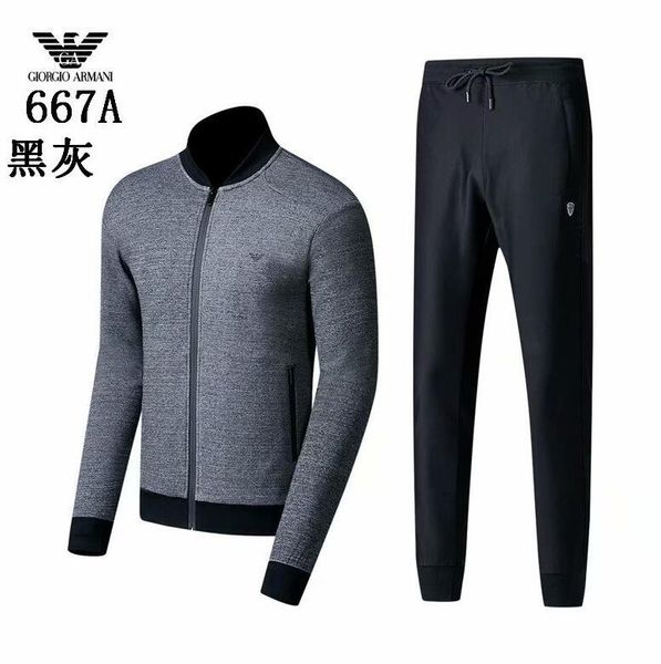 

2019 selling sports jacket men's hooded sweater sweatshirt men's polo jacket pants running clothes sportswear sportswear ing, Gray