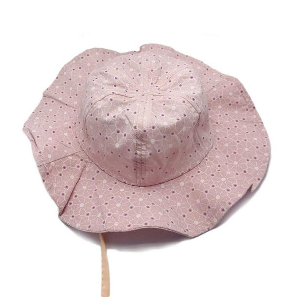 

casual infant kids baby girls summer hats flowers lace-up baby sunhat caps outdoor cotton sun visors for baby 0-3y, Yellow