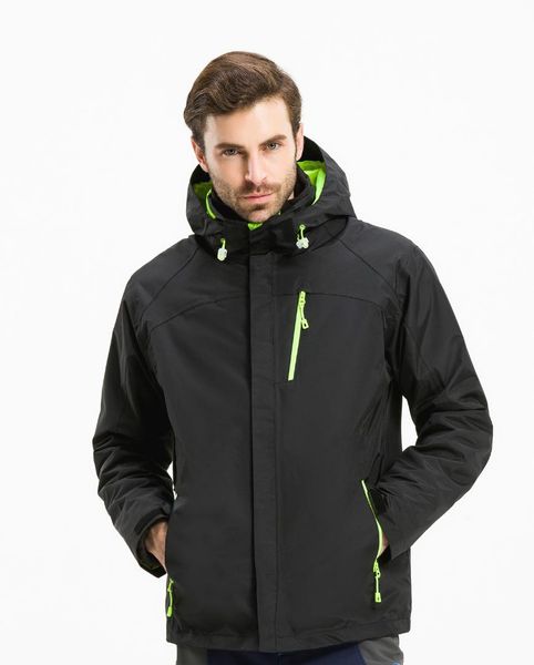 

men's and women's stormtrooper wear two sets of wind - proof, waterproof and fleece inner gallbladder mountaineering ski wear, Gray;blue