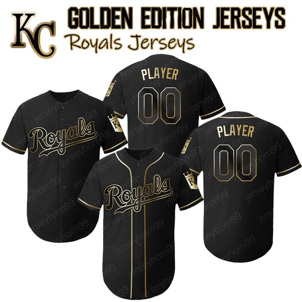 

Custom Royals Jerseys Golden Edition Whit Merrifield Jersey Eric Hosmer Bo Jackson Alex Gordon Salvador Perez George Brett Danny Duffy