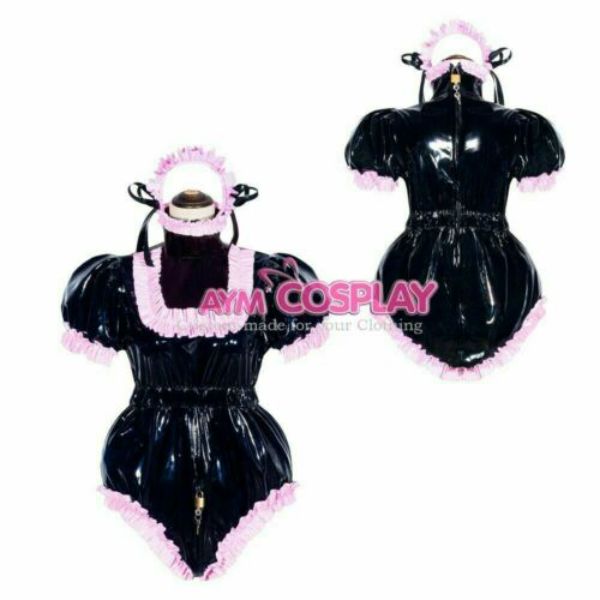 

взѬолй ии Ѭебенок пв комбинезон запиѬаий винил ђниек abdl на заказ, Black;red