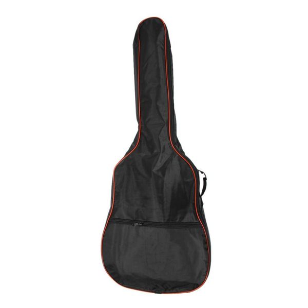 

41 inch classical acoustic guitar back carry cover case bag 5mm shoulder straps, Black;red