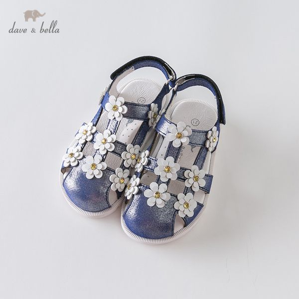 

db12879 dave bella summer baby girls fashion sandals new born infant shoes sandals floral appliques shoes t200430, Black;red
