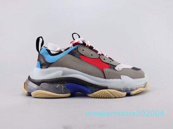 

womens mens triple-s designer shoes platform sneakers track 3.0 casual luxury dad shoe for men/women quality red bottom casual shoe s04, Black