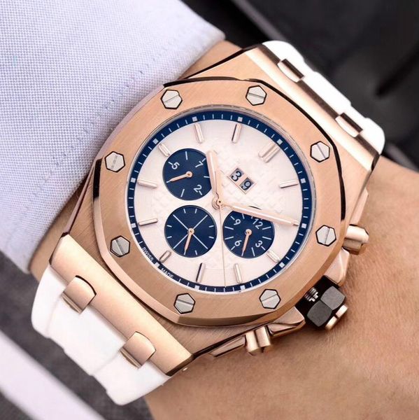 

pa mens watches auotomatic watch luxury 45mm fashion man mechanical watch royal oak waterproof watch wholesale, Slivery;brown