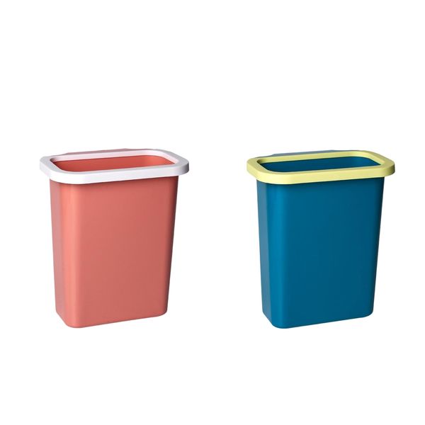 

2pcs/set cabinet door organizer basket under sink hanging trash caddy large