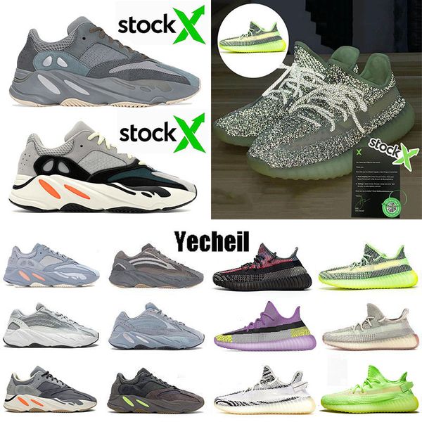 

лучшие продажи yecheil teal синий 700 кроссовки магнит сиреневый больница синий yeehu yeezreel gid черный светоотражающие geode цитрина спор, White;red