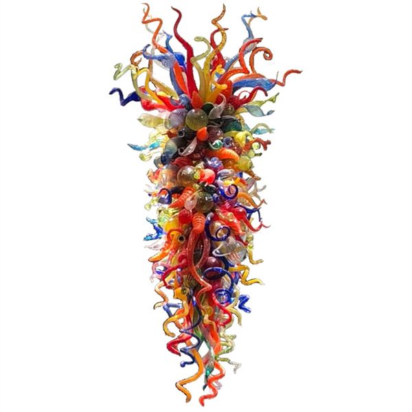 

ремесленная glass art люстры multi цветной рука выдувное стекло люстра led art deco 60 дюймов итальянский люстра cristal для гостиной