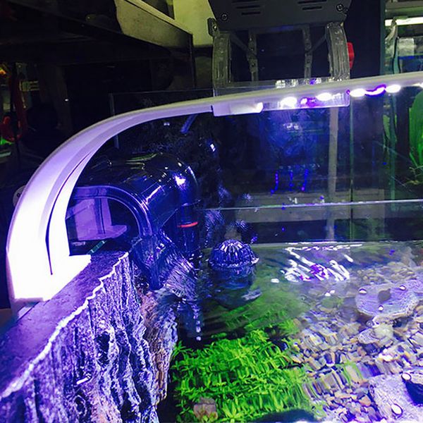 

aquariums lighting led fish tank aquarium clip light ultra-thin water grass blue accessories lights eu plug