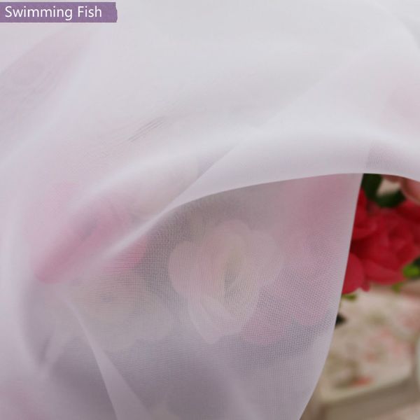 

high-density solid white tulle curtainterylene yarn sheer customized window screens bedroom windows and living room tulle