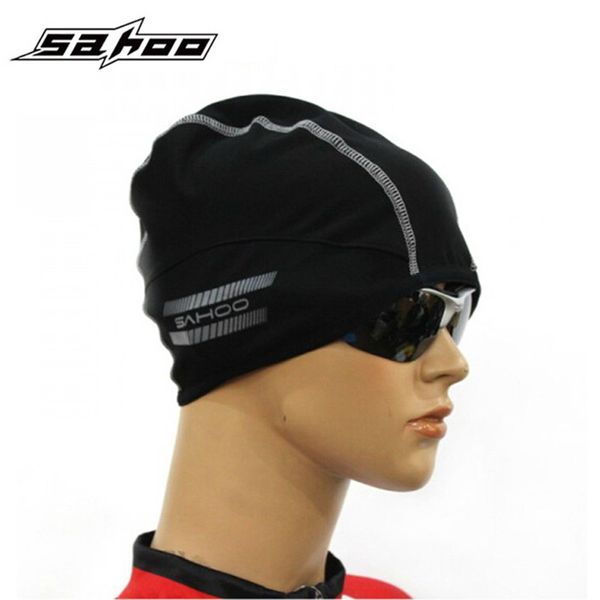 

cycling caps & masks shaoo brand winter hat warm windproof skiing camping cap elasticity thermal outdoor gorra bicycle road mtb bike, Black