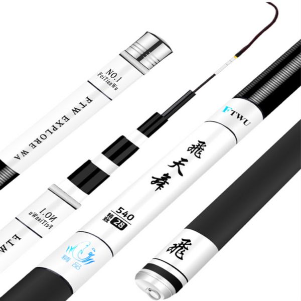 

carbon taiwan fishing rod long section 2.7m-7.2m hand pole ultra-light super-hard 28 tone carp fishing olta pesca tackle