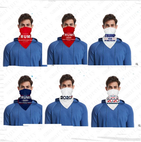 

biden president 2020 donald trump scarf triangular bandage milk fabric cycling outdoor masks + pm2.5 filter slot half face mouth cover d6501
