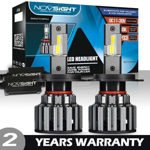 

novsight car headlights h7 led h4 90w 15000lm h7 led canbus h11 9005 9006 hb3 hb4 turbo lamp for auto headlamp fog light kit