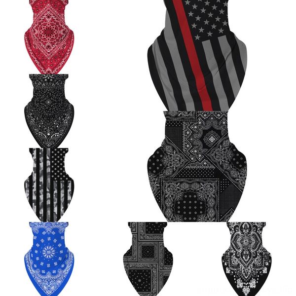 

f5qix пейсли бандана квадратный открытый шарф спортивная повязка шарф головные уборы маска для лица велоспорт бандана, Black