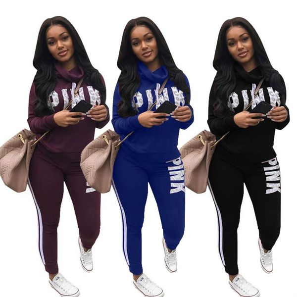 

womens designer brand 2 pieces set fashion hooded letter printing casual outfit luxury spring new arrive sweatshirt 2020 sale, White