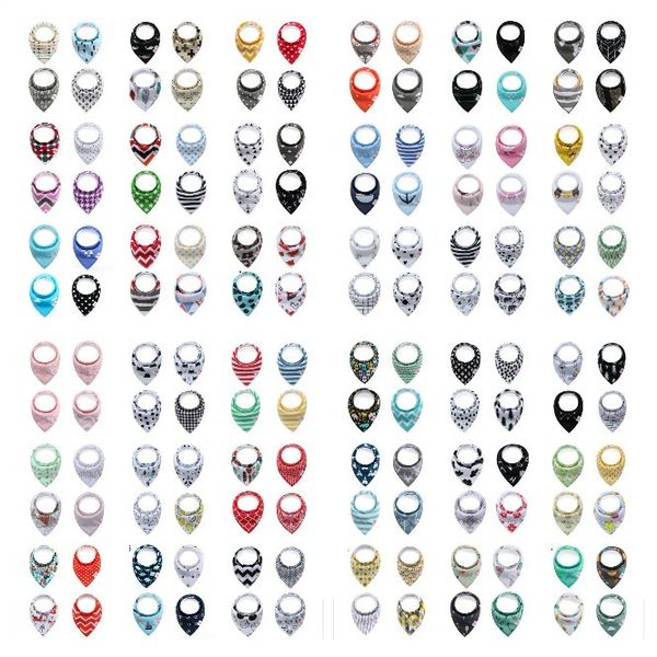 

baby ins bibs burp cloths 328 designs 4pcs sets bandana infant saliva cloth triangle bibs newborn cartoon baby feeding