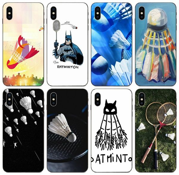 

tongtrade] sport badminton art printing case for iphone 11 pro 8 7 6s 6 5s 5 max x xs samsung on7 huawei y6ii htc one a9 case