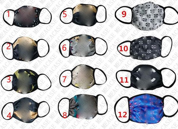 

washable silk face mask summer fashion facemasks protective sunproof dustproof cycling sports mouth nose cover masks anti dust d8509