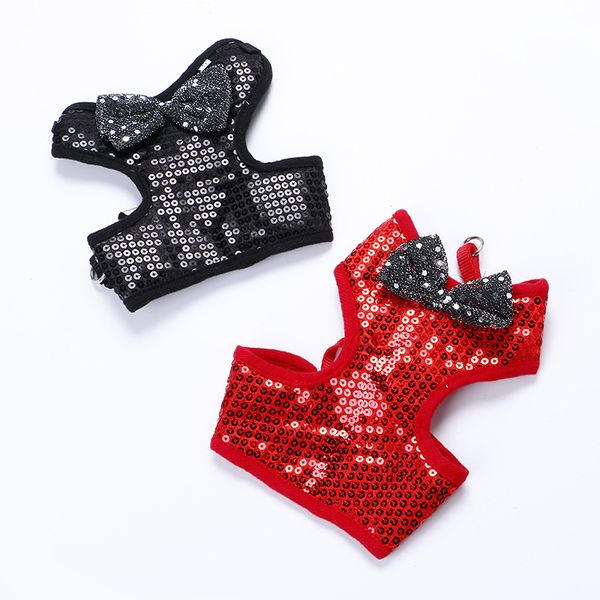 

bow traction rope pet dog leashes breathable vest eco friendly accessories harnesses new arrives with 12pe j1