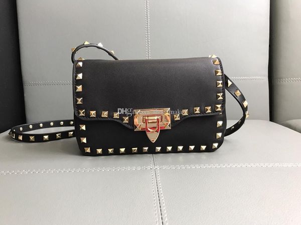

popular fashion size20-13-8cm new style vintage real leather famous classic brand women shoulder bag