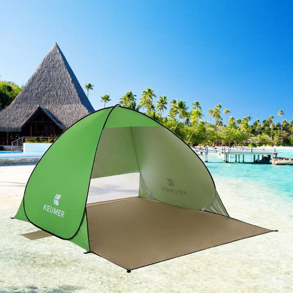 

tents and shelters (120+60)*150*100cm outdoor automatic instant -up portable beach tent anti uv shelter camping fishing hiking picnic