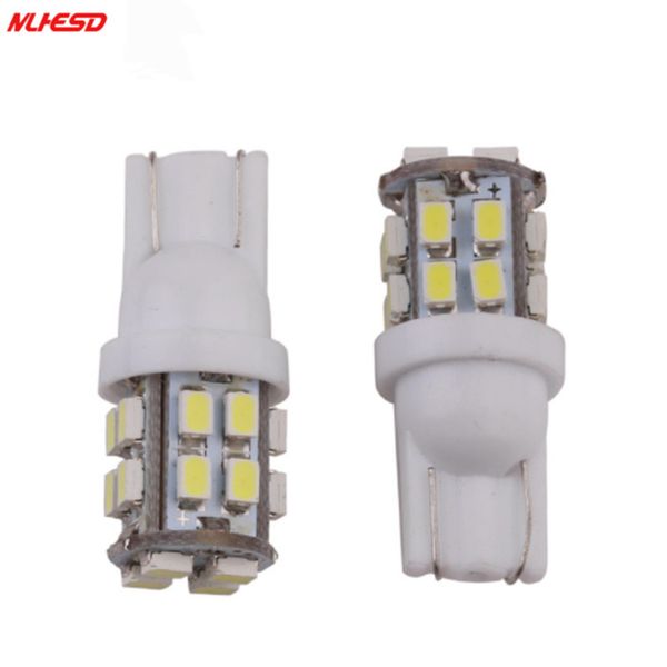

100x bright t10 20smd 1206 car wedge led light auto plate clearance lamp bulb reading red / white selling ing