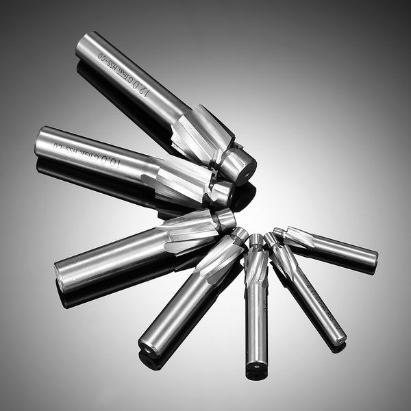 

m3-m12 7pcs milling cutters counterbore set 4 flutes straight shank counterbore end mills wood milling machines accessories