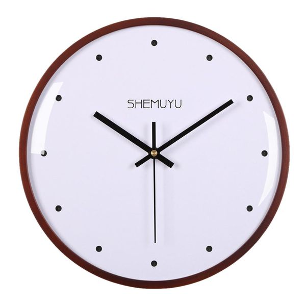 

30cm wall clock modern design dot type nordic mute fashionable yellow simple round mirror wall clocks watch home decor