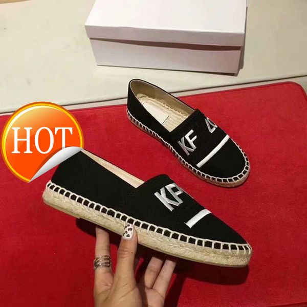 

new salefashionable embroidered grass woven shoes tiger head lazy shoes lovers shoes, Black