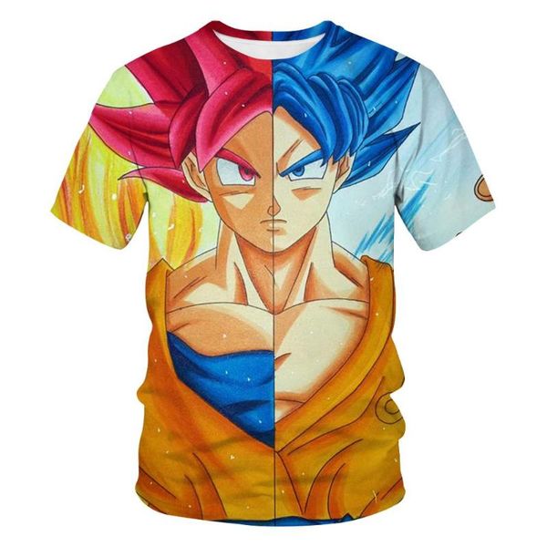 

2020 new trend of sports and leisure cartoon wukong 3d t-shirt short sleeve men's and women's garden collar summer fashion, White;black