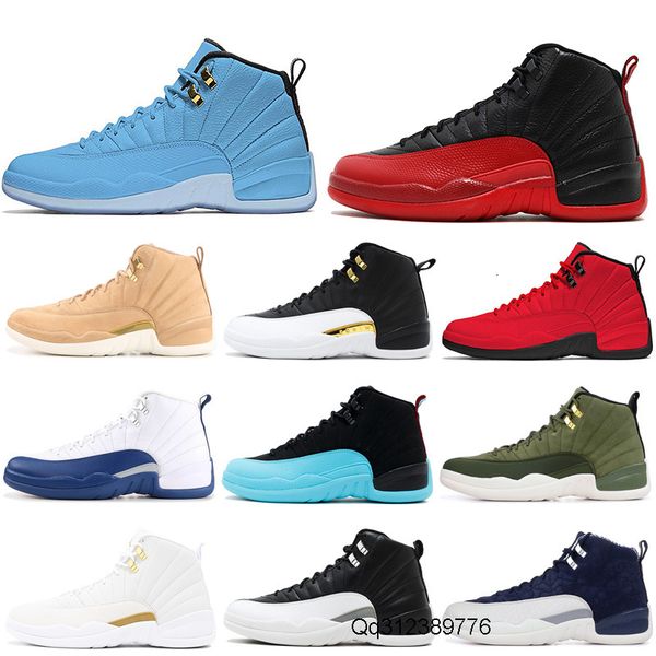 

wholesale 2019 classic 12s basketball shoes mens trainers bordeaux bulls cny dark grey french blue 12 men athletic sports sneakers size 7-13