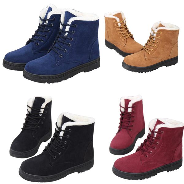 

2019 модне зимние боинки на каблђка модна обђв водонепѬониаемеnew desigher snow boots, Black