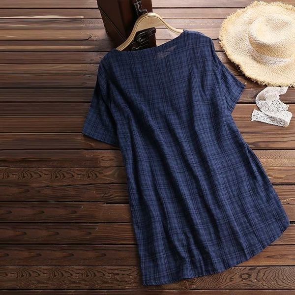 

дизайнер блузка женщины плюс размер летние топы туника 2019 стильные мешковатые блузки женские рубашки кнопку проверить сорочка роковой blus, White