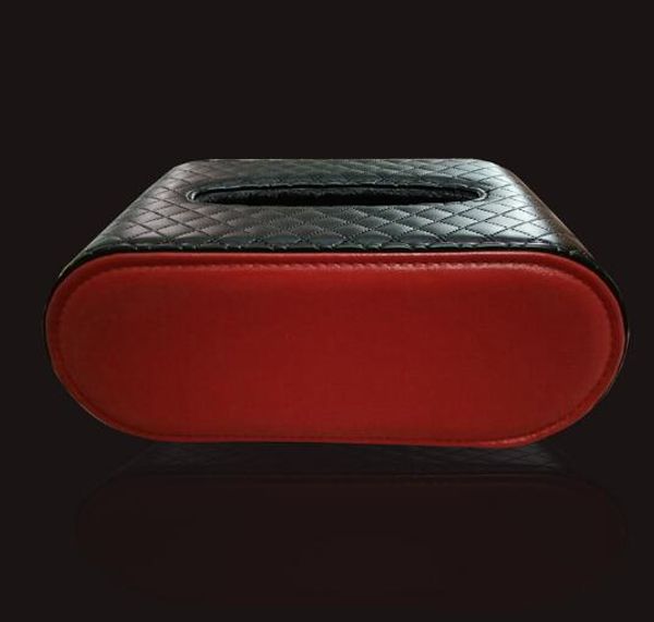 

car tissue box pu leather tissue boxes napkin holder auto interior accessories