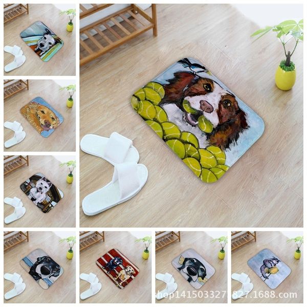 

oil painting animal pattern home furnishing bedroom in front of the door non-slip land pad carpet mixed batch